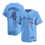 Toronto Blue Jays #4 George Springer Player Blue Home Game Stitched Baseball Jersey