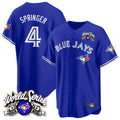 Toronto Blue Jays #4 George Springer Player Royal 2025 American League All Stitched Baseball Jersey