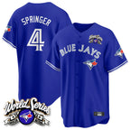 Toronto Blue Jays #4 George Springer Player Royal 2025 American League All Stitched Baseball Jersey