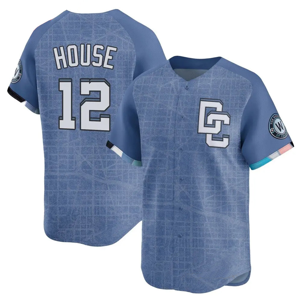 Washington Nationals #12 Brady House Player Blue Limited City Connect Stitched Baseball Jersey
