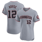 Washington Nationals #12 Brady House Player Gray City Connect Elite Alternate Stitched Baseball Jersey