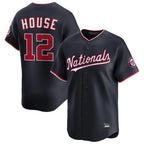Washington Nationals #12 Brady House Player Navy Alternate Limited Game Stitched Baseball Jersey