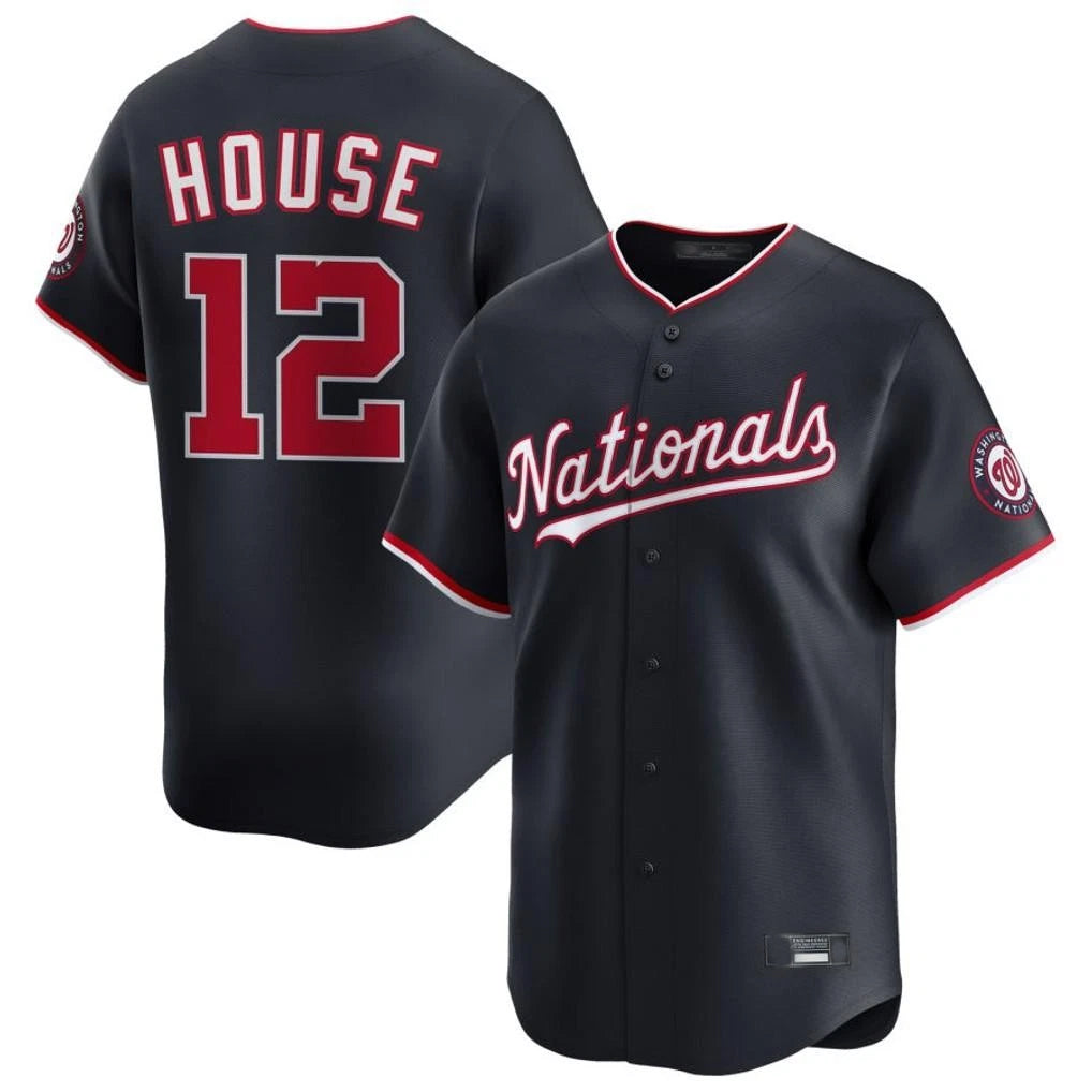 Washington Nationals #12 Brady House Player Navy Alternate Limited Game Stitched Baseball Jersey