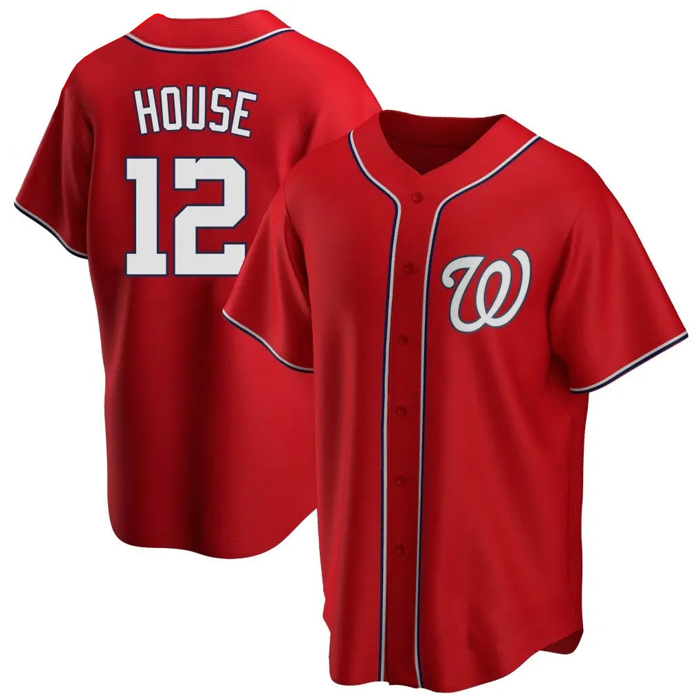 Washington Nationals #12 Brady House Player Red  Alternate Game Stitched Baseball Jersey