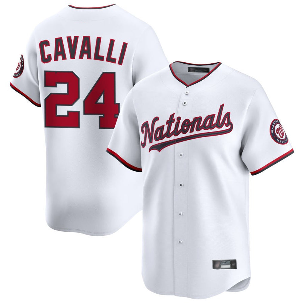 Washington Nationals #24 Cade Cavalli Player White Limited Stitched Baseball Jersey