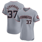 Washington Nationals #37 Stephen Strasburg Player Gray City Connect Elite Alternate Stitched Baseball Jersey