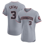Washington Nationals #3 Dylan Crews Player Gray City Connect Elite Alternate Stitched Baseball Jersey