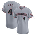 Washington Nationals #4 Daylen Lile Player Gray Alternate Elite Stitched Baseball Jersey