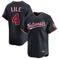 Washington Nationals #4 Daylen Lile Player Navy Alternate Limited Replica Stitched Baseball Jersey