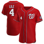 Washington Nationals #4 Daylen Lile Player Red Alternate Elite Stitched Baseball Jersey