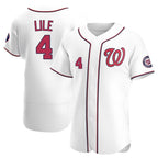 Washington Nationals #4 Daylen Lile Player White Alternate Elite Stitched Baseball Jersey