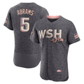 Washington Nationals #5 CJ Abrams Player Gray City Connect Stitched Baseball Jersey