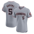 Washington Nationals #5 CJ Abrams Player Gray Elite Road Replica Stitched Baseball Jersey