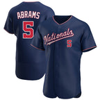 Washington Nationals #5 CJ Abrams Player Navy Alternate Elite Stitched Baseball Jersey