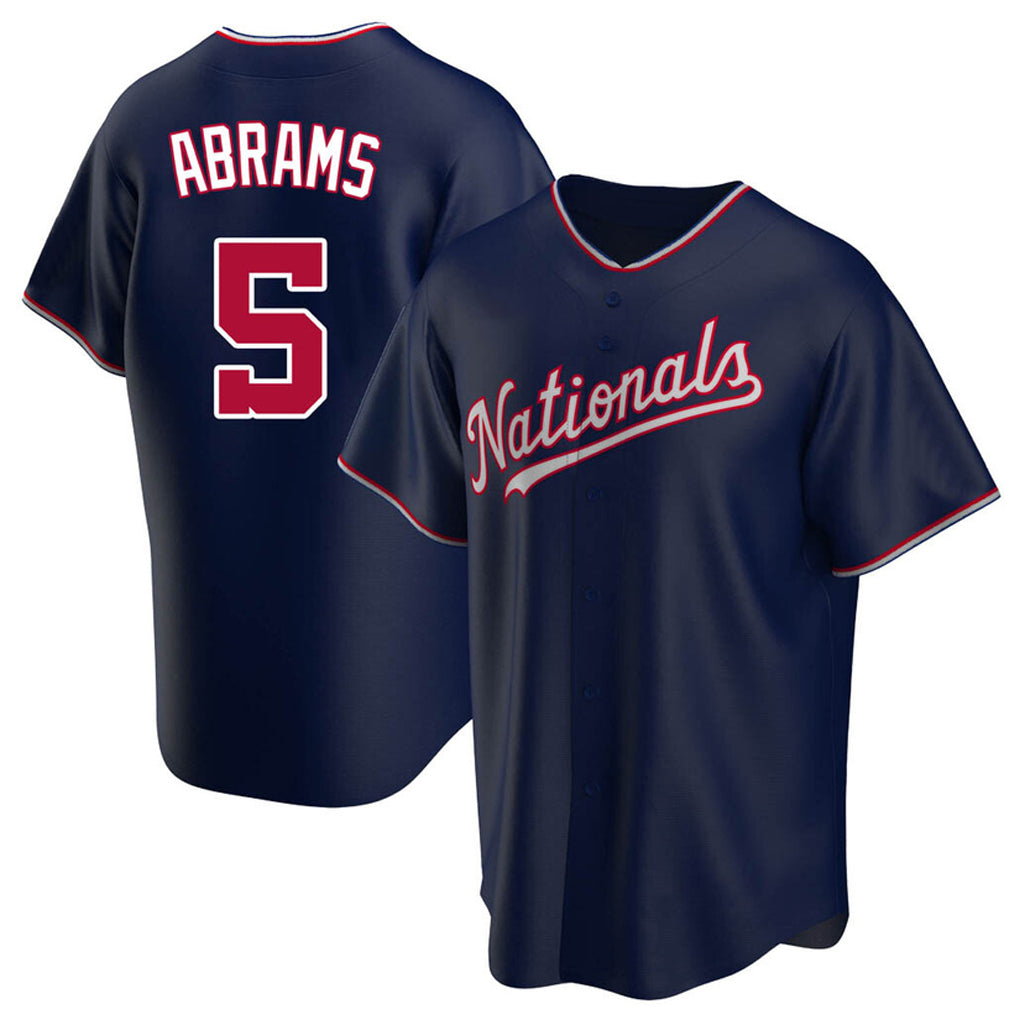 Washington Nationals #5 CJ Abrams Player Navy Blue Replica Game Stitched Baseball Jersey