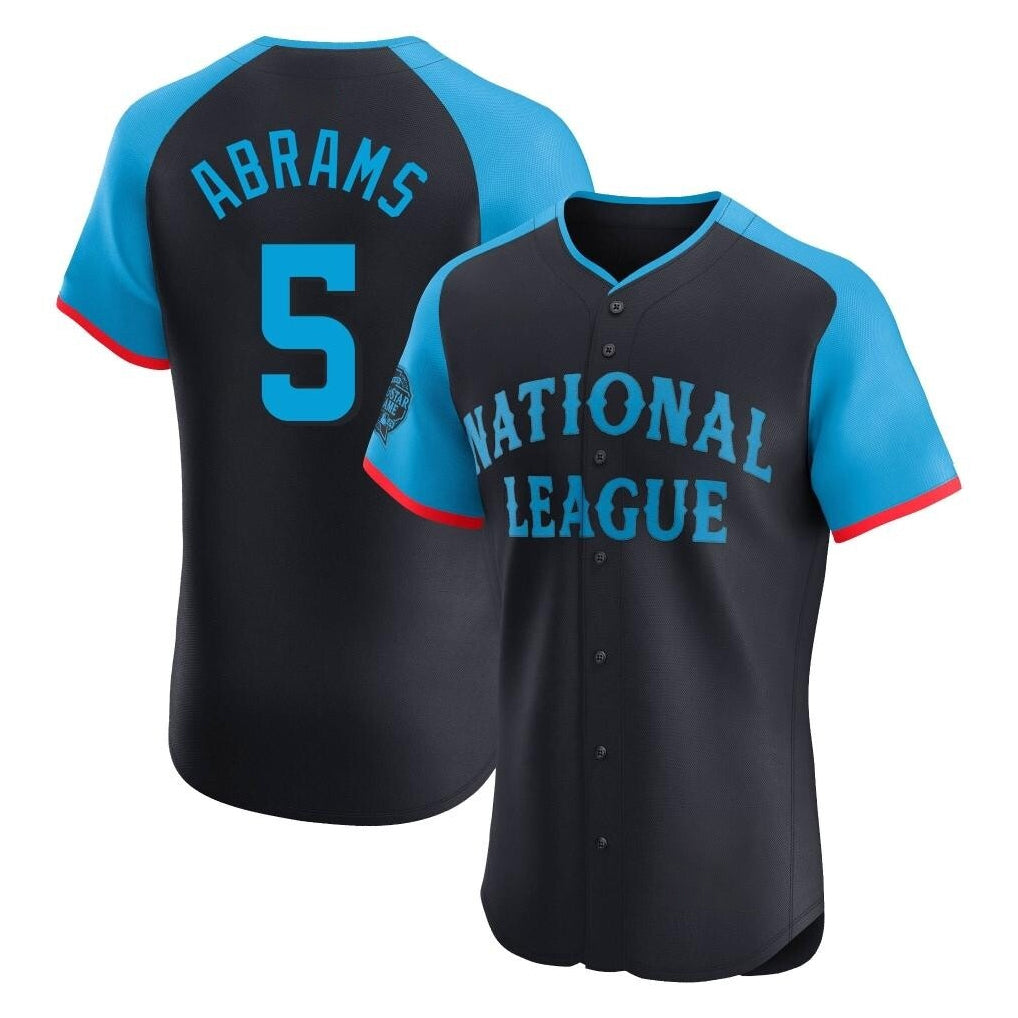 Washington Nationals #5 CJ Abrams Player Navy Elite National League All-Star Game Stitched Baseball Jersey