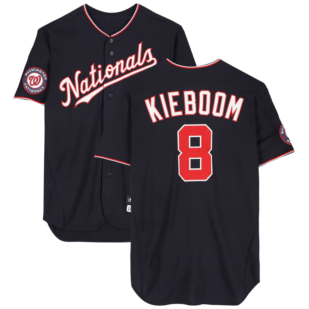 Washington Nationals #8 Carter Kieboom Player Navy Home Game Stitched Baseball Jersey