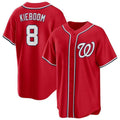 Washington Nationals #8 Carter Kieboom Player Red Replica Game Stitched Baseball Jersey