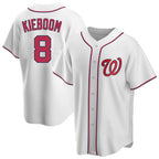 Washington Nationals #8 Carter Kieboom Player White Home Replica Game Stitched Baseball Jersey
