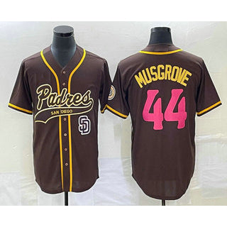 San Diego Padres #44 Joe Musgrove Brown Jereymy NEW 2023 City Connect Cool Base Stitched Jersey