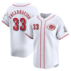 Cincinnati Reds #33 Christian Encarnacion-Strand White Jereymy Home Limited Player Jersey