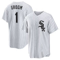 Chicago White Sox White Jereymy #1 Groom Home Replica Jersey