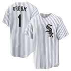 Chicago White Sox White Jereymy #1 Groom Home Replica Jersey