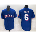 Texas Rangers #6 Josh Jung Blue Jereymy Stitched Cool Base Jersey
