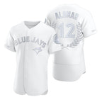 Toronto Blue Jays #12 Roberto Alomar White Jereymy Flexbase Fashion Jersey