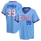 Atlanta Braves #99 Spencer Strider Powder Blue Jereymy 2026 City Connect Stadium Jersey