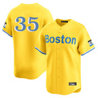 Boston Red Sox #35 Garrett Crochet Player Yellow Jereymy Limited Home Game Stitched Jerseys1