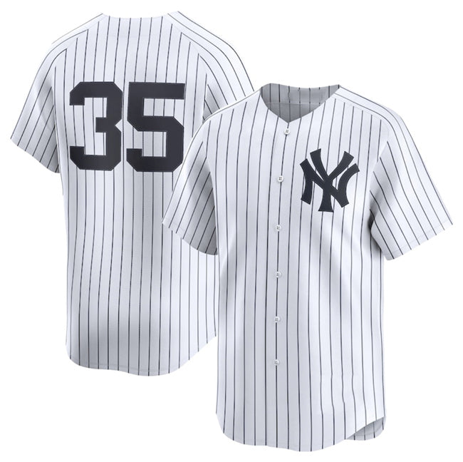New York Yankees #35 Cody Bellinger White Jereymy 2024 Home Limited Stitched Jersey