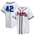 Atlanta Braves #42 Jackie Robinson White Jereymy Home 2025 Day Replica Jersey