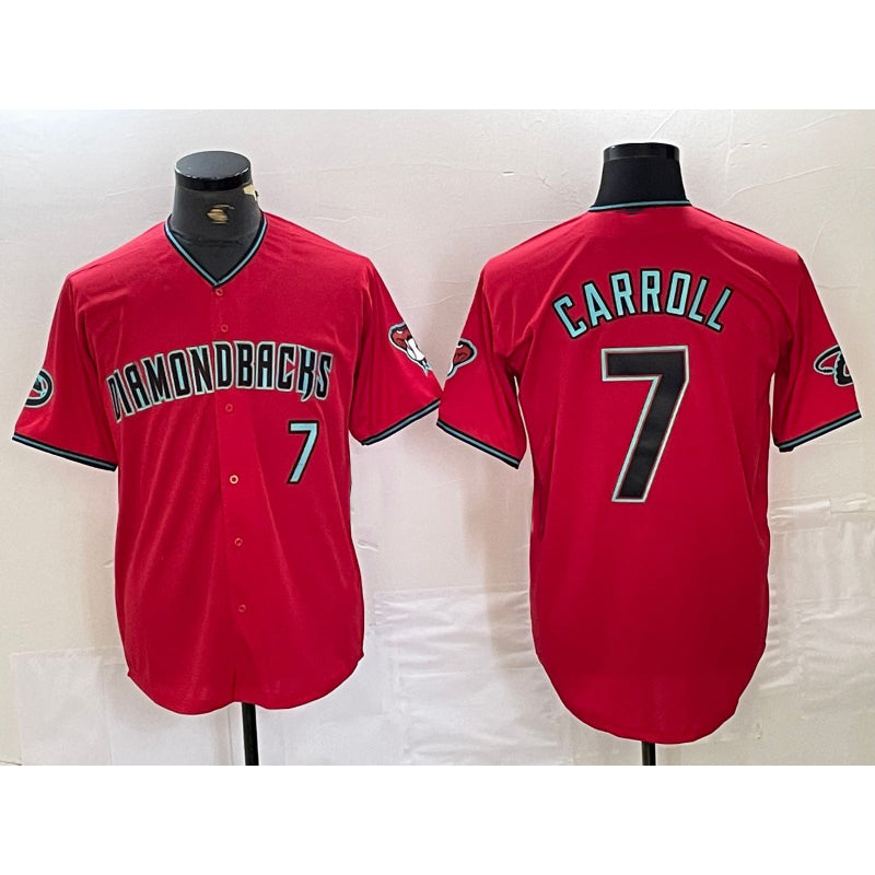 Arizona Diamondbacks #7 Corbin Carroll Red Jereymy 2024 Cool Base Stitched Jersey