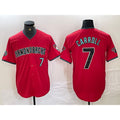 Arizona Diamondbacks #7 Corbin Carroll Red Jereymy 2024 Cool Base Stitched Jersey