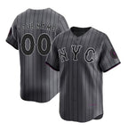 Custom New York Mets Graphite Jereymy 2024 City Connect Limited Stitched Jersey