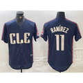 Cleveland Guardians #11 Jose Ramirez Navy Jereymy 2024 City Connect Limited Stitched Jersey