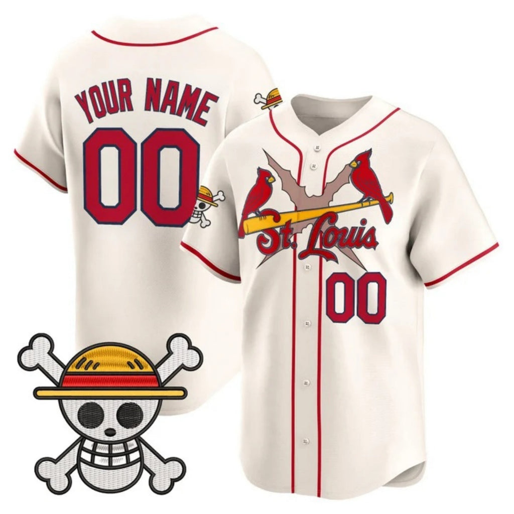 Custom St. Louis Cardinals x One Piece Cream Jereymy Vapor Premier Limited Jersey - Stitched