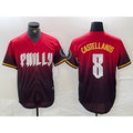 Philadelphia Phillies #8 Nick Castellanos Red Jereymy 2024 City Cool Base Jersey