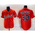 Detroit Tigers #30 Kerry Carpenter Orange Jereymy With Patch Vapor Premier Limited Stitched Jersey