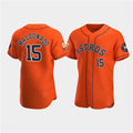Houston Astros #15 Mart¨ªn Maldonado Orange Jereymy 60th Anniversary Flex Base Stitched Jersey
