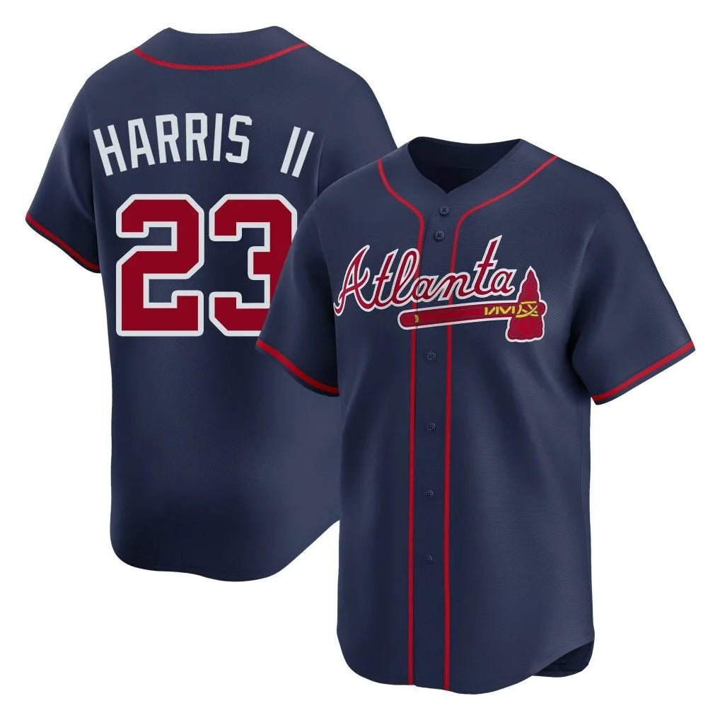 Atlanta Braves #23 Michael Harris II Player Navy Jereymy Limited Home Game Stitched Jerseys