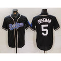 Los Angeles Dodgers #5 Freddie Freeman Black Jereymy Cool Base With Patch Stitched Jersey