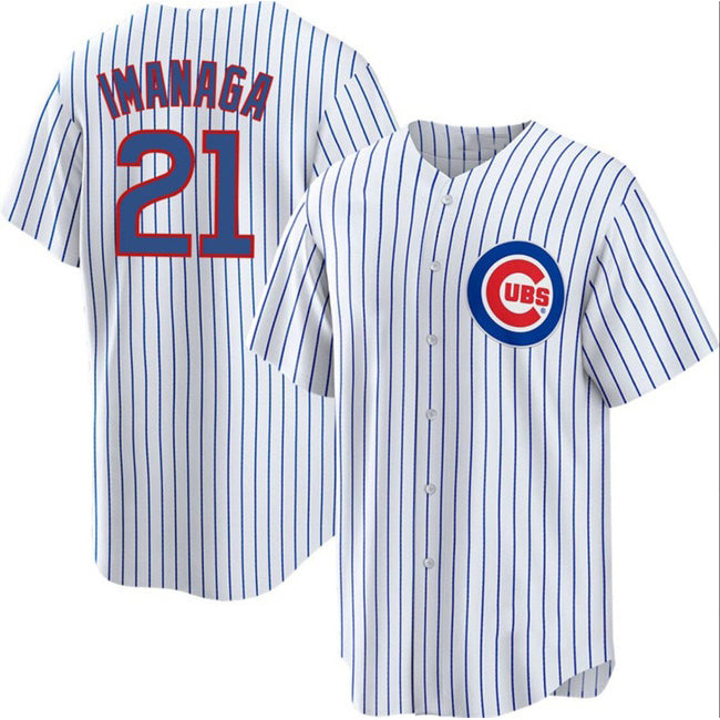 Chicago Cubs #21 Sh¨­ta Imanaga White Jereymy Cool Base Stitched Baseball Jersey
