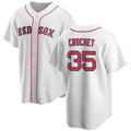Boston Red Sox #35 Garrett Crochet White Jereymy 2024 Cool Base Stitched Jersey