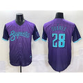 Arizona Diamondbacks #28 Eugenio Su¨¢rez Purple Jereymy 2025 City Connect Limited Stitched Jersey