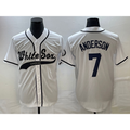 Chicago White Sox #7 Tim Anderson White Jereymy Cool Base Stitched Jersey