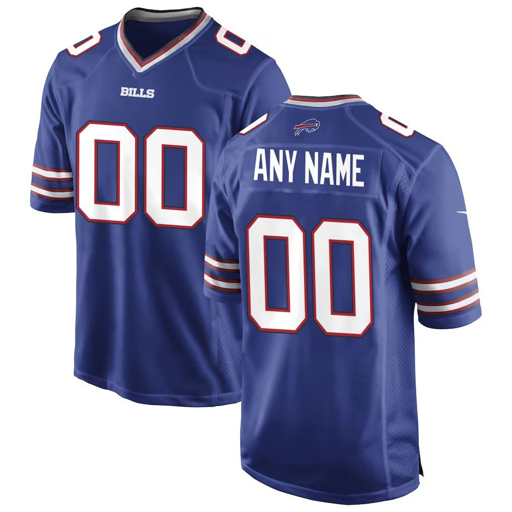 Custom B.Bills Royal Jereymy Game Jersey