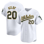 Oakland Athletics #20 Zack Gelof White Jereymy Home Limited Player Jersey