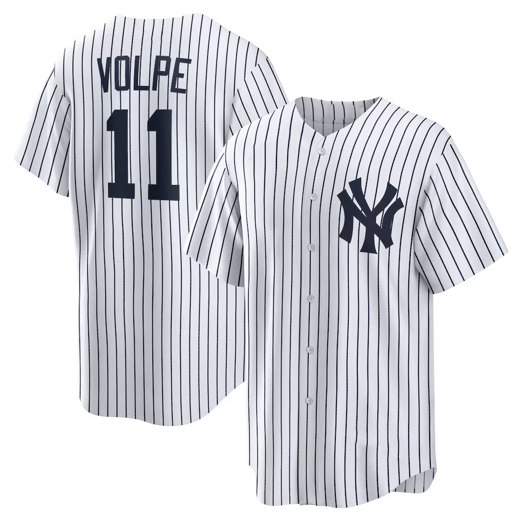 New York Yankees #11 Anthony Volpe White Jereymy Home Replica Player Jersey